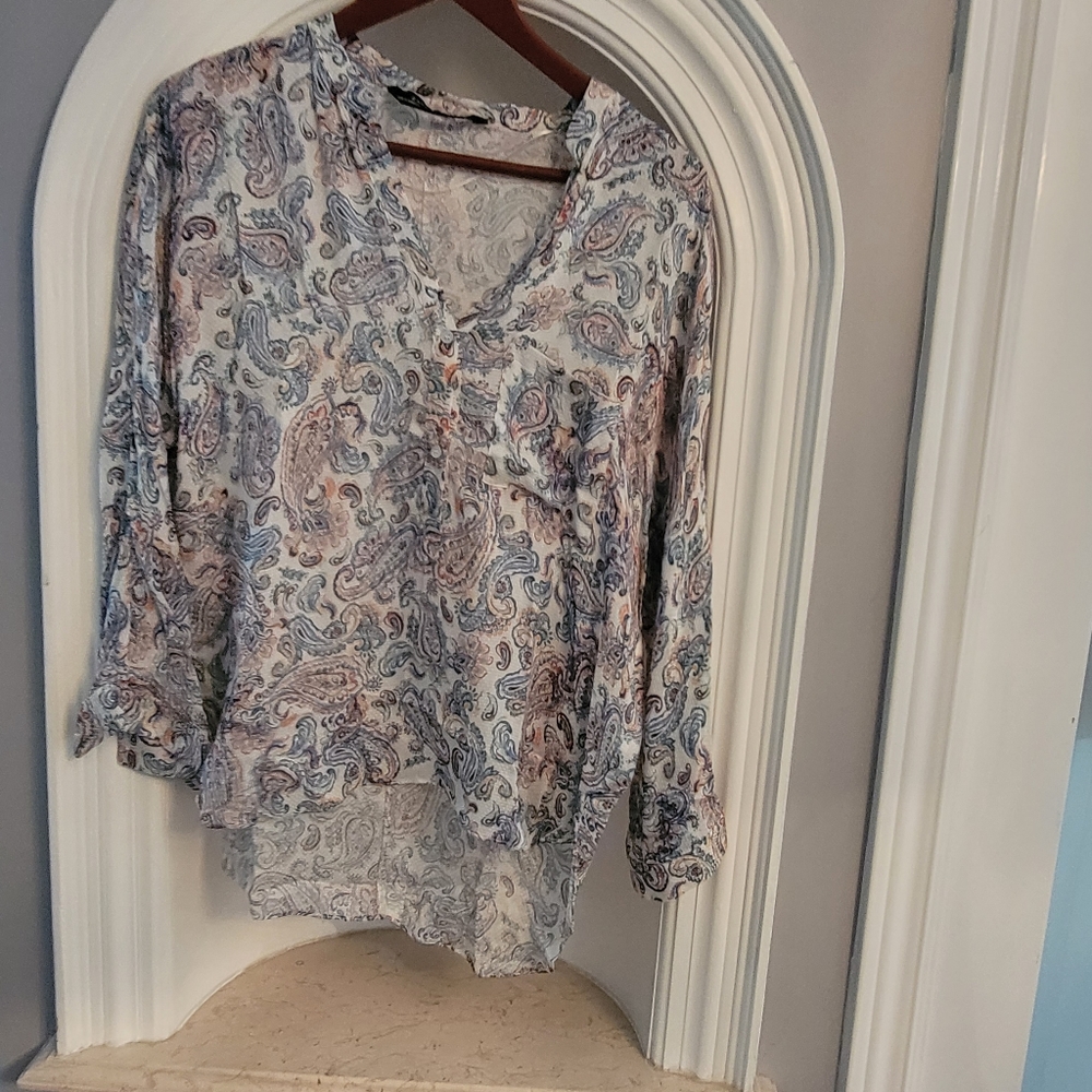 Zara paisley top